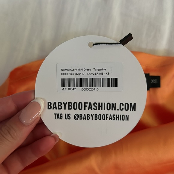 Babyboo orange Avery mini dress - Picture 5 of 6